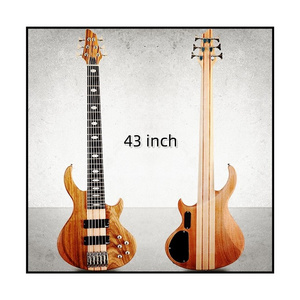 JELO CYD-1 6 String 43 inch Electric Bass Guitar Millettia Laurentii Okoume body maple guitar neck 24 nickel frets guitar