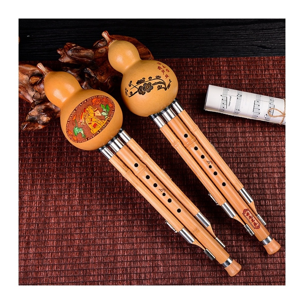 JELO MY-JSB Hulusi Chinese Musical Instruments Cucurbit Flute Gourd Wind Instrument Clarinet Similar