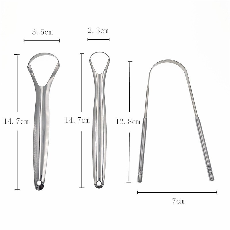 Factory Manufacturer Gold Stainless Steel Surgical Grade Stainless Steel Tongue Cleaners 304 Stainless Steel Tongue Scraper