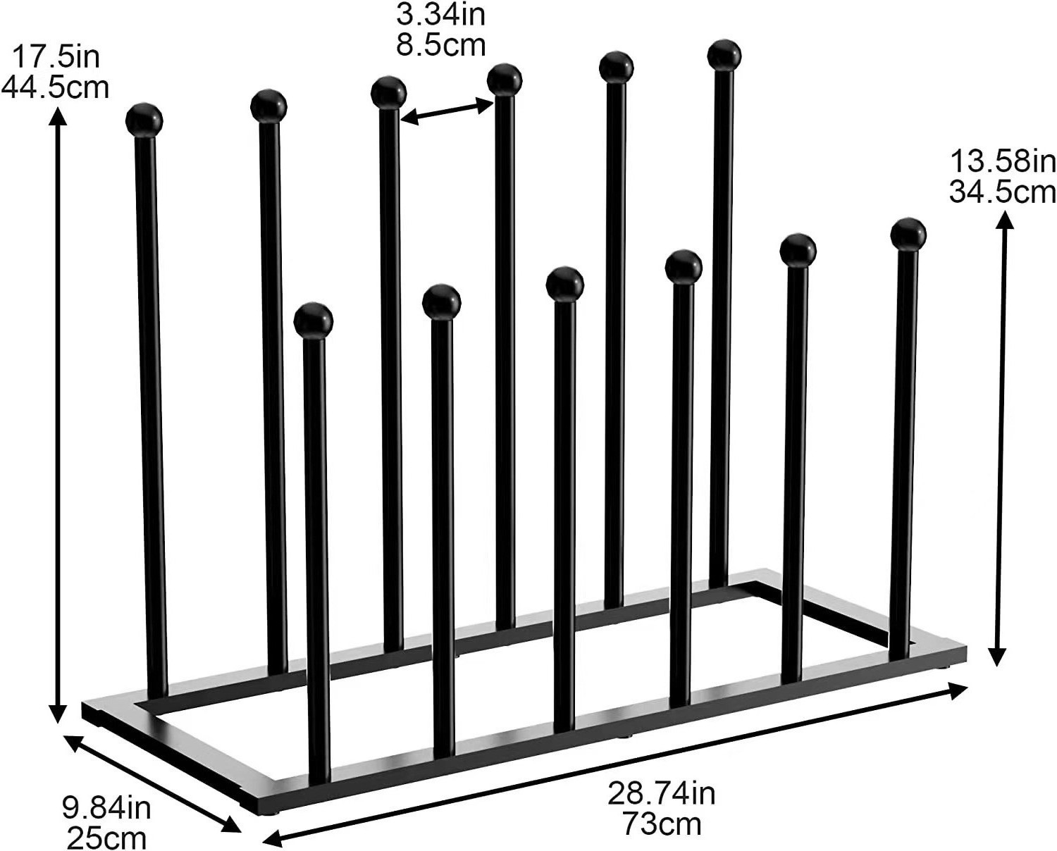 Boot Organizer Rack Custom Simple Assemble Elegant Strong and Sturdy Quality Stainless Steel Wellie Boot Rack