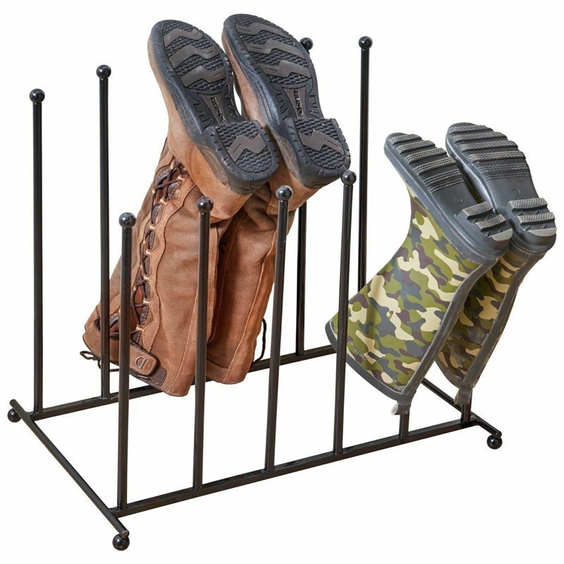 Boot Organizer Rack Custom Simple Assemble Elegant Strong and Sturdy Quality Stainless Steel Wellie Boot Rack