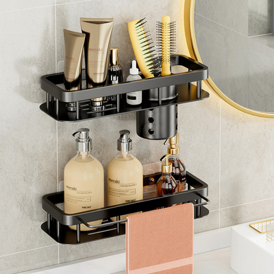 Factory High Quality Accessories Basket Shelves Bathroom Storage Organizer No Drilling Wall Mount Corner Shower Caddy Shelf