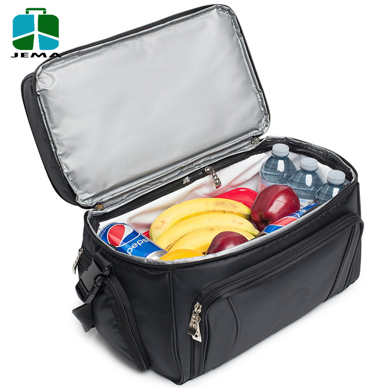 Heavy Duty Polyester lunch box cooler bag with Removable Peva Liner