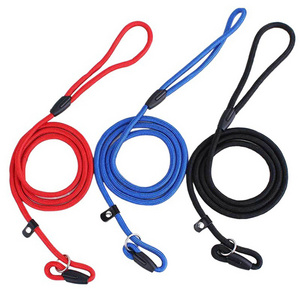 High-End Handmade Dog Leash Metal Quick Release Walking Hiking Running Strong Rope Dog Leash