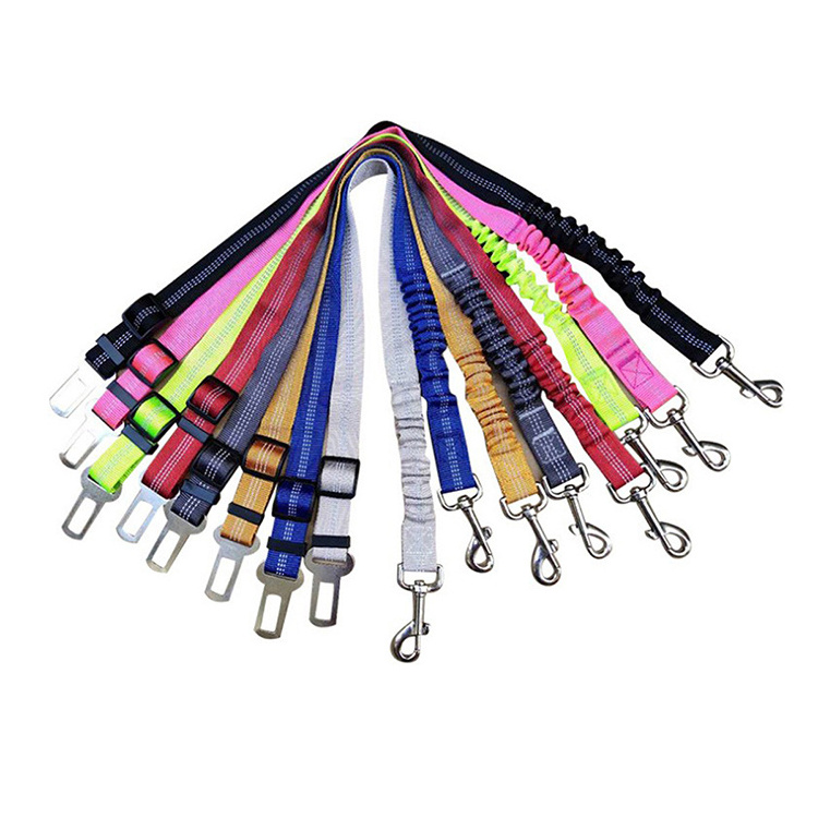 Premium Pet Accessories Adjustable Reflective Zinc Alloy Pet Car Seat Belts Dog Safety Belt