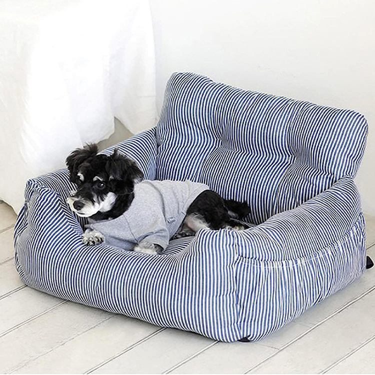 Wholesale Custom Pet Dog Car Seat Bed Portable Storage Pockets Scratch Proof Nonslip Durable Soft Front Dog Bed For Car