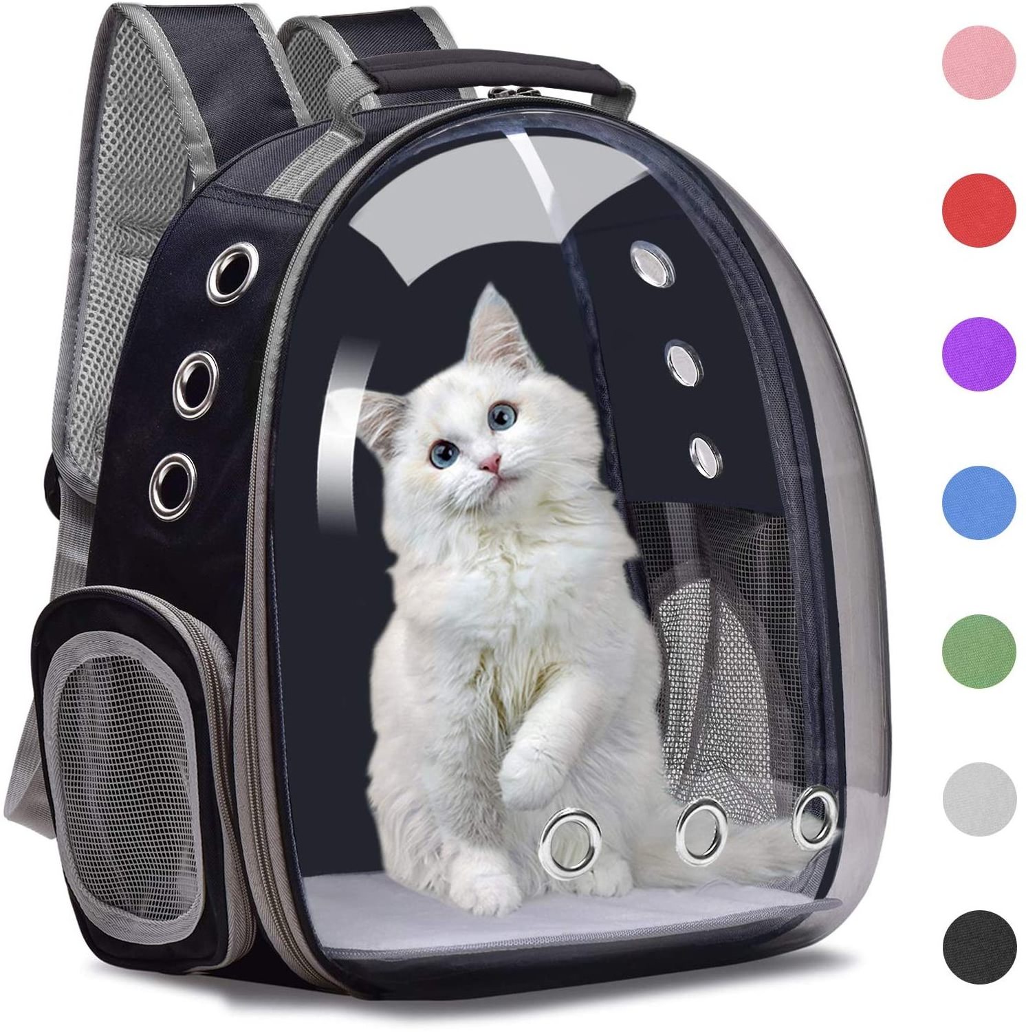 Manufacturer Breathable Pet Cat Bag Large Space Panoramic Pet Cages Carriers and Houses Dog Cat Bath Carrier Bag Backpack