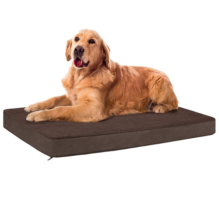 Wholesale Washable Luxury Large Cat Pet Dog Bed  Eco Friendly Mat Cushion Anxiety Large Calming Memory Foam Dog Bed