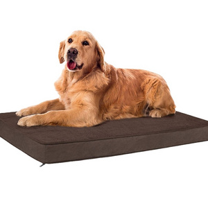 Wholesale Washable Luxury Large Cat Pet Dog Bed  Eco Friendly Mat Cushion Anxiety Large Calming Memory Foam Dog Bed