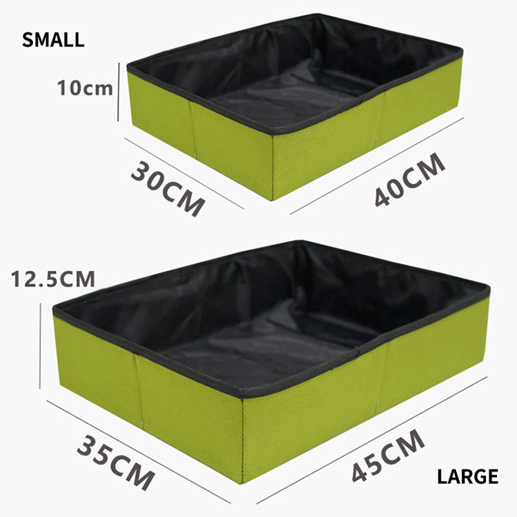 New Portable Travel Cat Litter Box Accessories Waterproof Leak-Proof Foldable Cat Litter Box