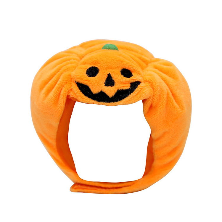 Eco Friendly Dog Hat Pet Accessories Soft Material Super Cute Lovely Pumpkin Christmas Dog Pet Hat