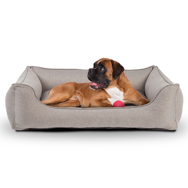 2023 Designer Dog Bed Cave Soft Neck Bolster Durable Comfort Washable Easy Clean Cat Dog Pet Bed