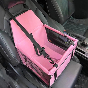 Wholesale Custom Adjustable Pet Car Dog Bed Sturdy Pvc Frame Support Portable Booster Dog Pet Car Seat for Small Dogs