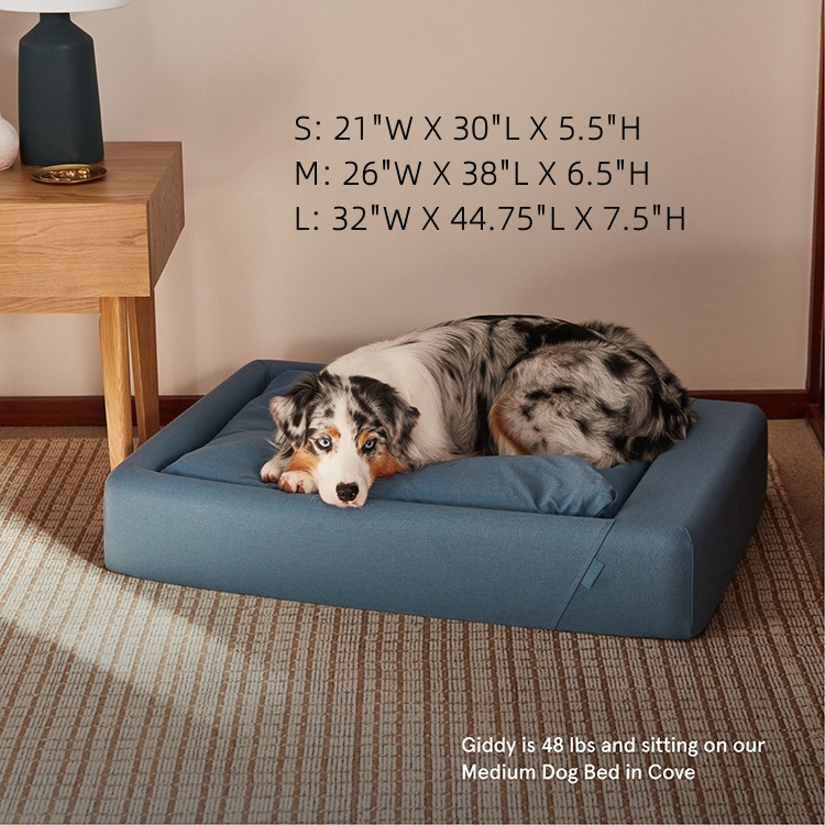 Premium Quality Orthopedic Luxury Dog Bed Washable Cool Memory Foam Extra Large Dog Sofa Luxury Bed