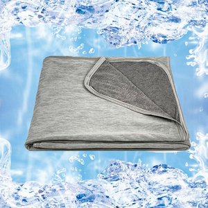 Custom Nylon Lightweight Breathable Thin Cotton Throw Summer Ice Cooling Blankets For Hot Sleepers