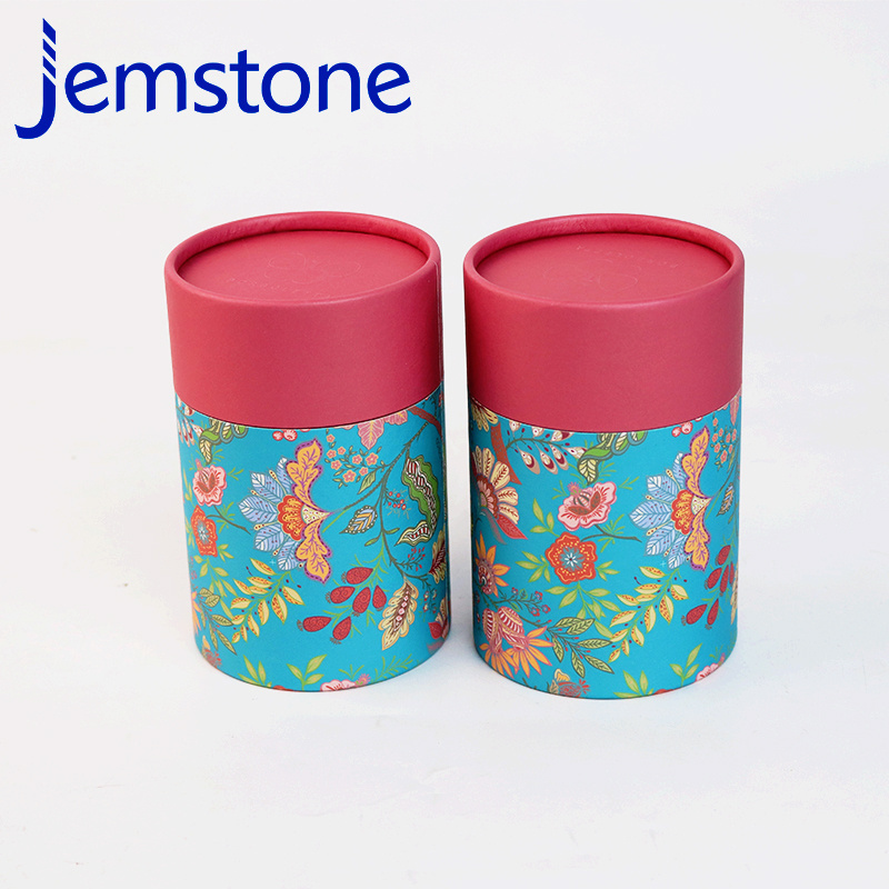 Wholesale Luxury Cylinder Cardboard tube Cookie Cake Candy Paper Canister Cylinder Packaging Box