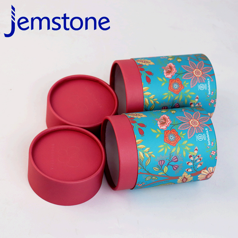 Wholesale Luxury Cylinder Cardboard tube Cookie Cake Candy Paper Canister Cylinder Packaging Box