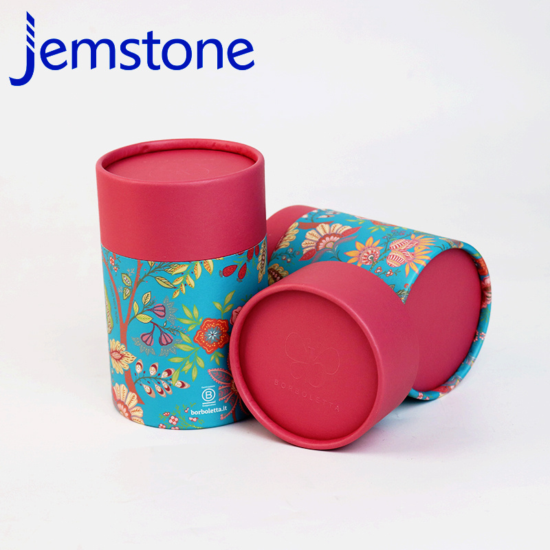 Wholesale Luxury Cylinder Cardboard tube Cookie Cake Candy Paper Canister Cylinder Packaging Box