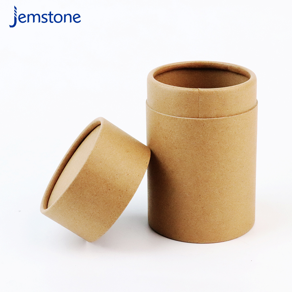 plain cylinder kraft biodegradable cardboard boxes cylindrical paper tube aluminium foil paper inside cardboard paper tube