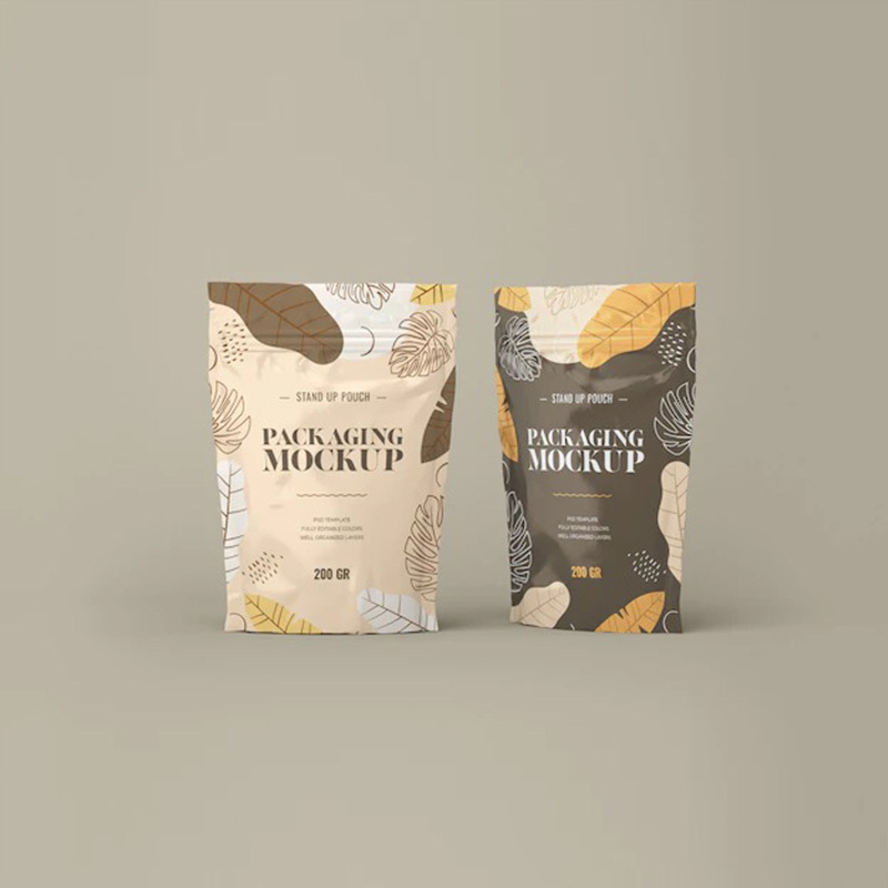 Resealable Food Grade Packaging Stand Up Pouch Matt Surface Zipper Bag With Valve Foil Ziplock Coffee Bag