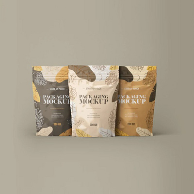 Resealable Food Grade Packaging Stand Up Pouch Matt Surface Zipper Bag With Valve Foil Ziplock Coffee Bag