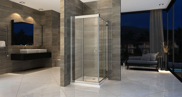 Bath Glass Sliding Shower Cabin Cubicle Door Bathroom Complete Enclosed Shower Room