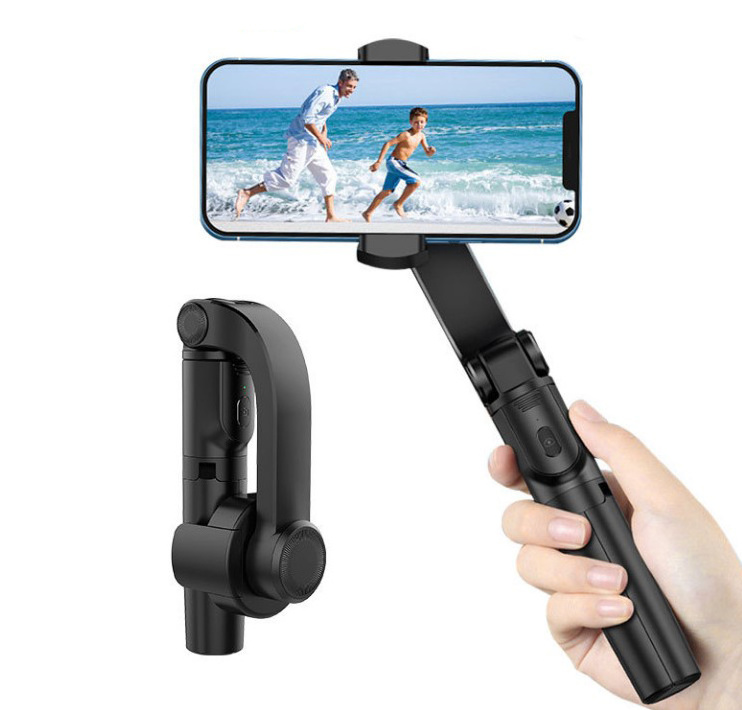 Portable gimball phone video stabilizer for cell phone, handheld phone gimbal stabilizer desktop portable