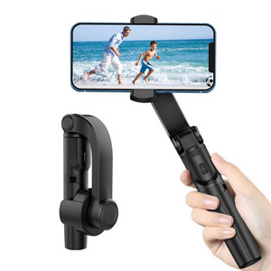 Portable gimball phone video stabilizer for cell phone, handheld phone gimbal stabilizer desktop portable