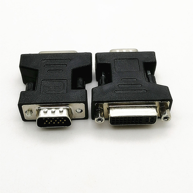 Female DVI  24+5  adapter to VGA male  otg converter adapter  plug to Female DVI 24+5 adapter