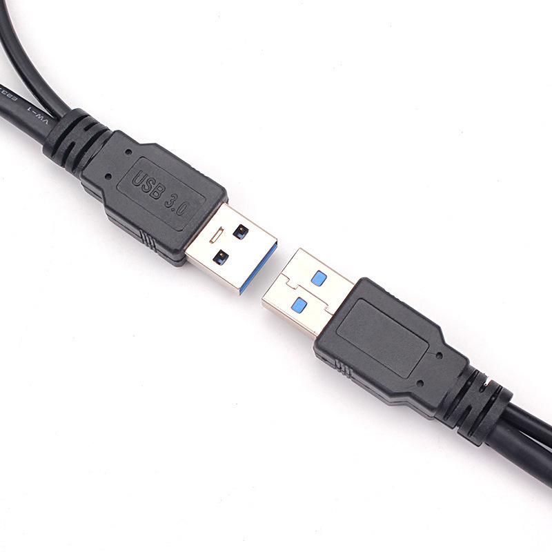 Dual usb male to micro b 3.0 hard disk data cable USB 3.0 with usb power supply cable for Seagate Western Digital Samsung