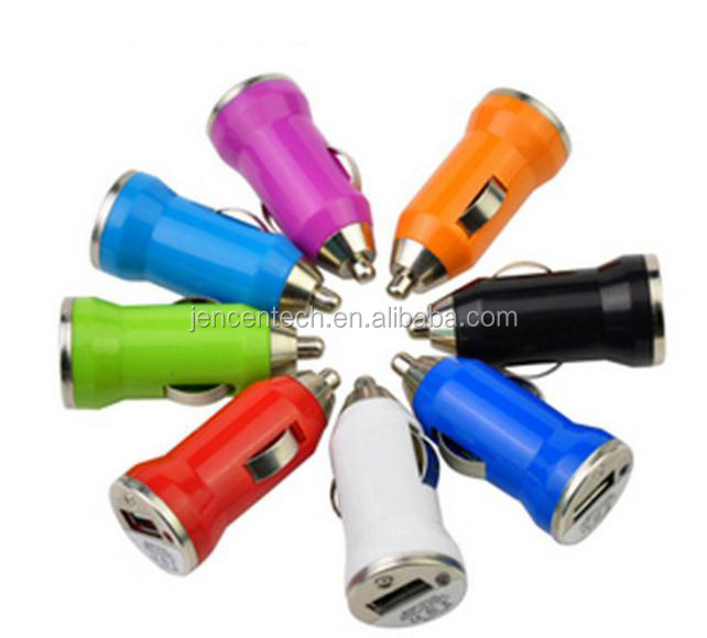 Hot selling cheap price portable mini mobile phone single usb electric Car Charger for car