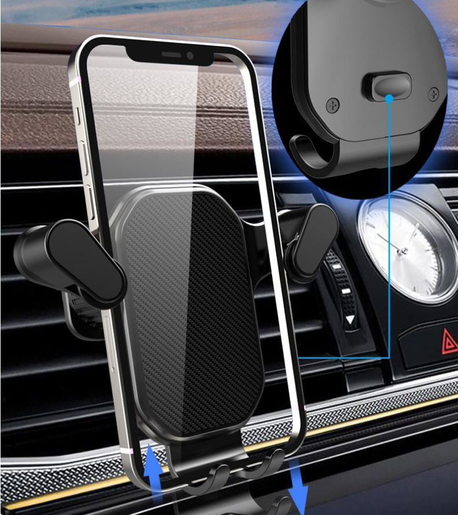 Hot sale Gravity Car Mount air vent Mini 180 Degree Rotation hook phone Holder Racks Mobile Phone Holders for car use