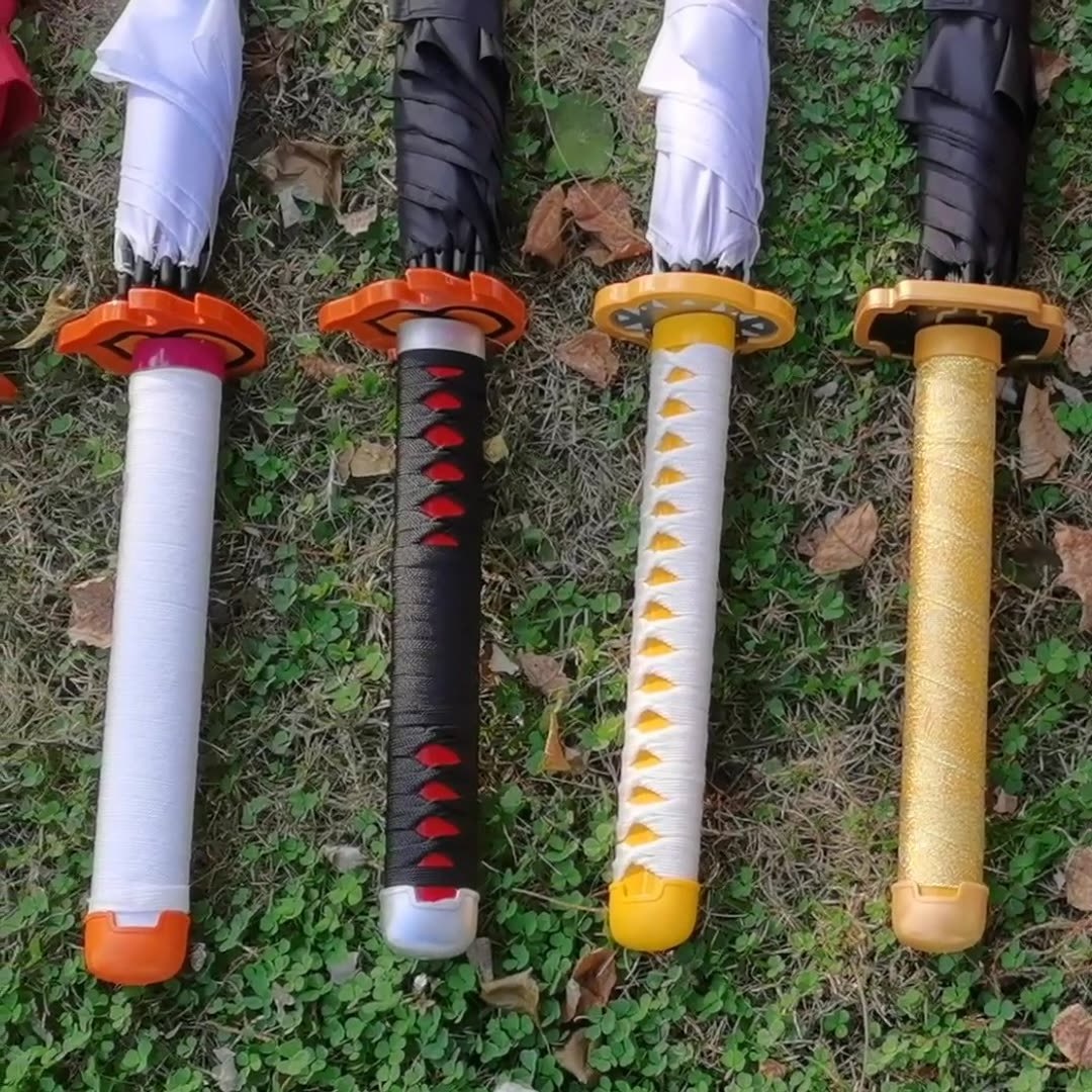 Anime umbrella long handle umbrellas  knife umbrellas  animation ghost kill blade fine samurai personality creative