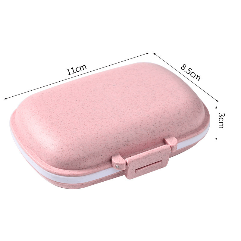 Portable  Pill Case Pocket 8 Compartments Drug Box Mini Pharmacy Small Travel Pill Organizer for Weekly Outdoor Travel