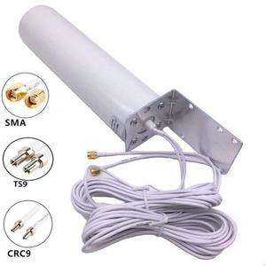 4G LTE Outdoor Antenna 3G 4G Outdoor Antenna with 5m CRC9 / TS9 / S MA Dual Slider Connector for 3G 4G Router Modem