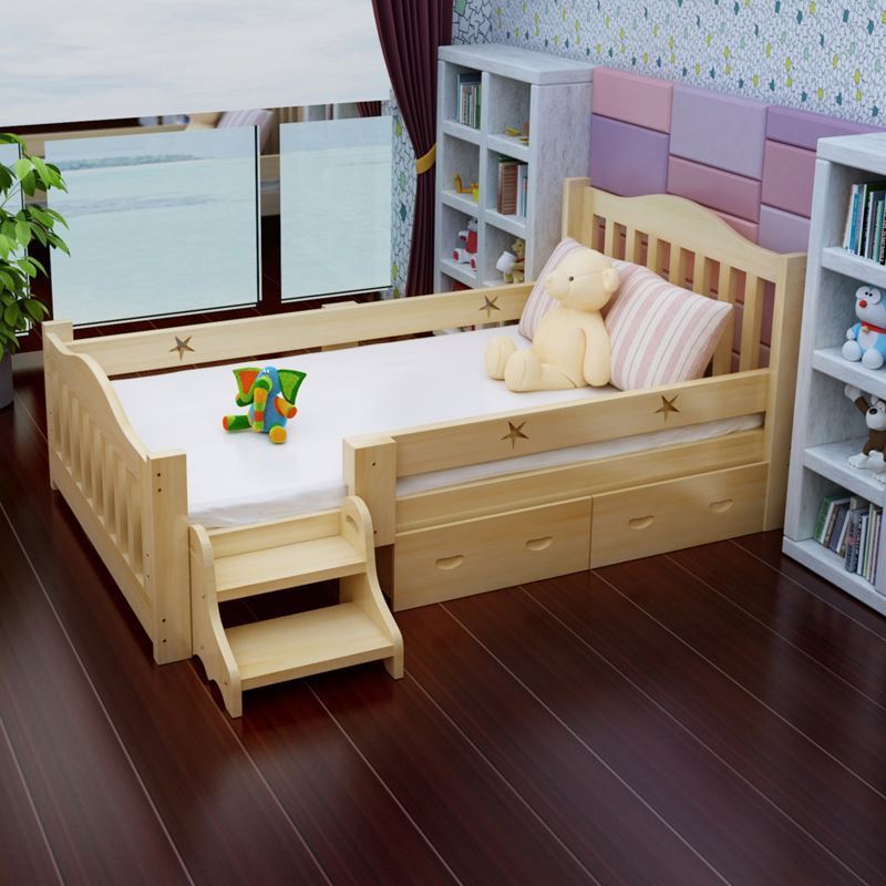 YQ JENMW Hot selling solid wood children bed kindergarten cartoon children bed