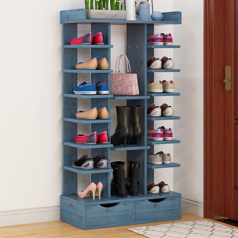 YQ JENMW Shoe Rack Space Economy Multi-Layer Simple Door Small Shoes Shelf Home Balcony Living Room Storage Storage Shoe Cabinet