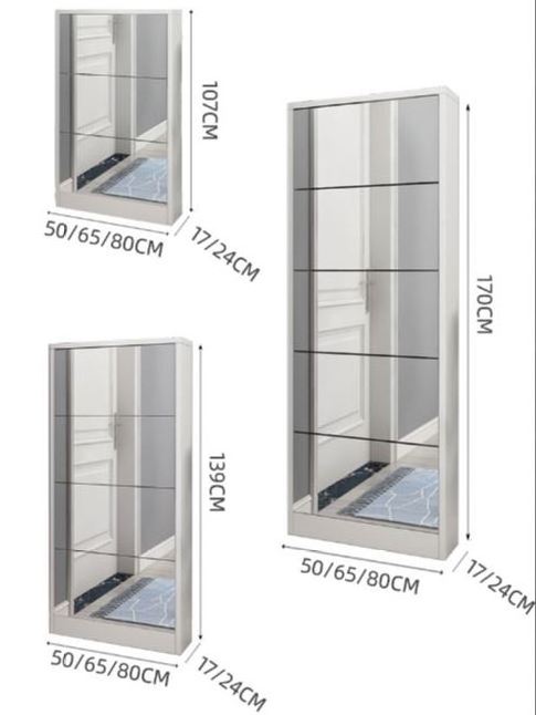 YQ JENMW Shoe cabinets with mirrors are the most affordable