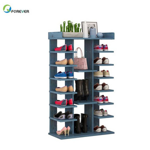 YQ JENMW Shoe Rack Space Economy Multi-Layer Simple Door Small Shoes Shelf Home Balcony Living Room Storage Storage Shoe Cabinet