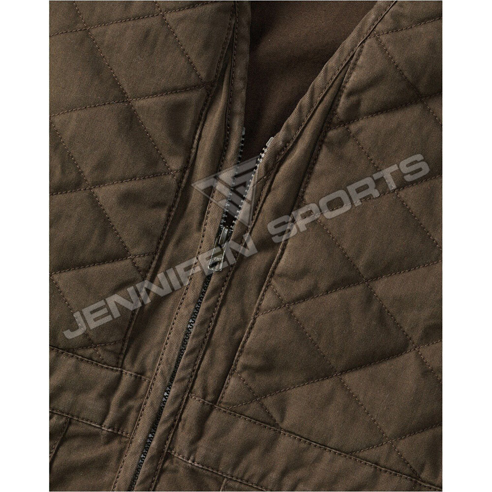 Tactical Custom Men Hunting Vest Material 100% Cotton Fabric Zipper Closing Front Pockets