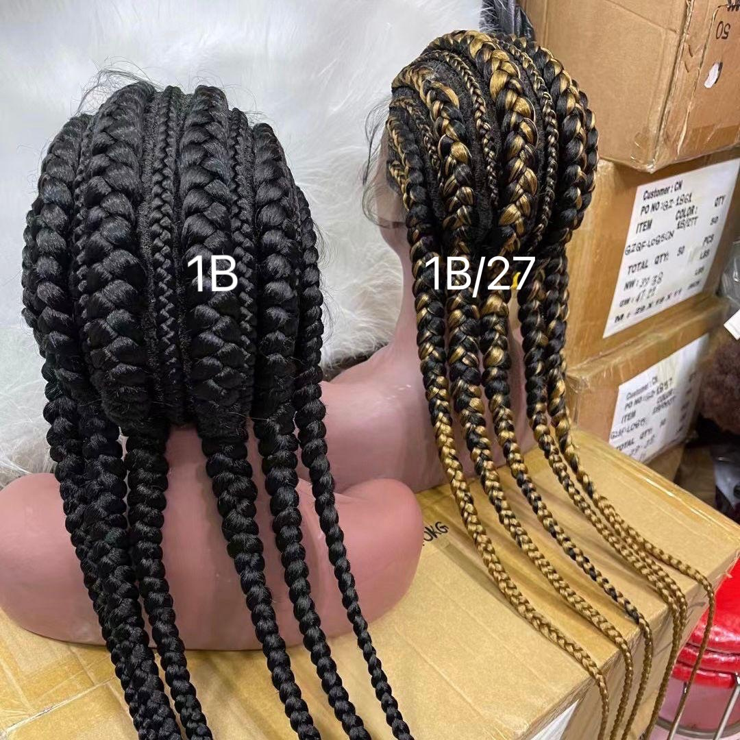 Ombre Best Selling Wholesale Short Synthetic Faux Dreads Style Wig Braiding Hair