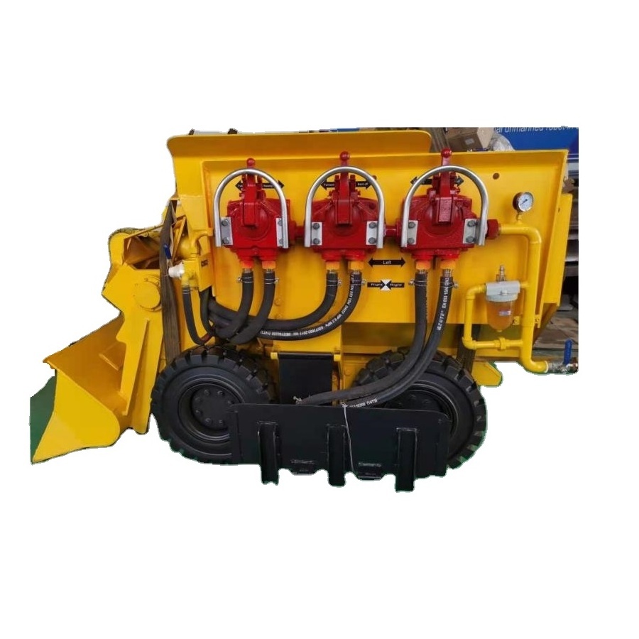 Underground mine use pneumatic  stone loader wheel tram model C-13 with solid tyre