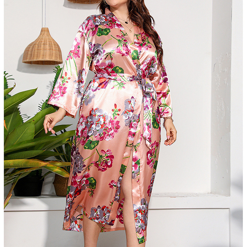 Factory Price woman clothes, Women pajamas Nightgown nightgown Long Plus Size sleepwear For 2024/