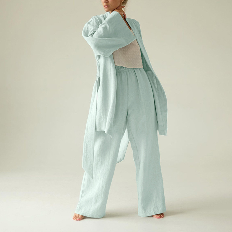 Custom Elegant Long Bathrobe, with Tie Pajamas for Women Set Trim Silky Kimono Feather Cuffs Womens Satin Robe with Fur/