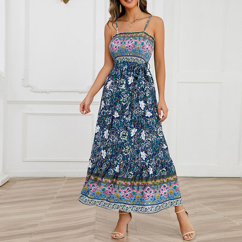 Wholesale dress for women linen, embroidered dresses bohemian women vintage mexican dress/