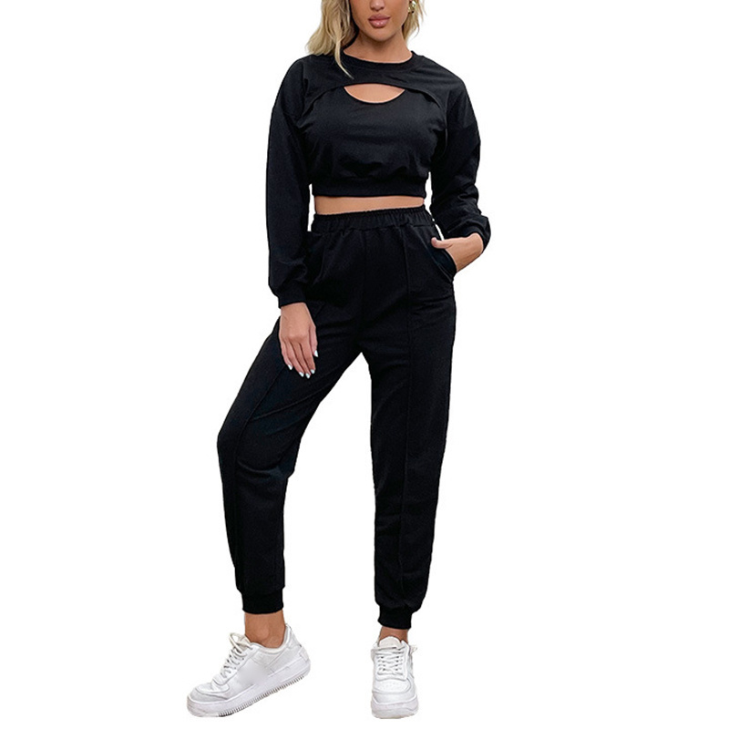 Ladies Fashionable Style Fitness Set, Pullover Women High Quality Tracksuits Hoodie  Jogger Ladies Fitness Wear Tracksuits/