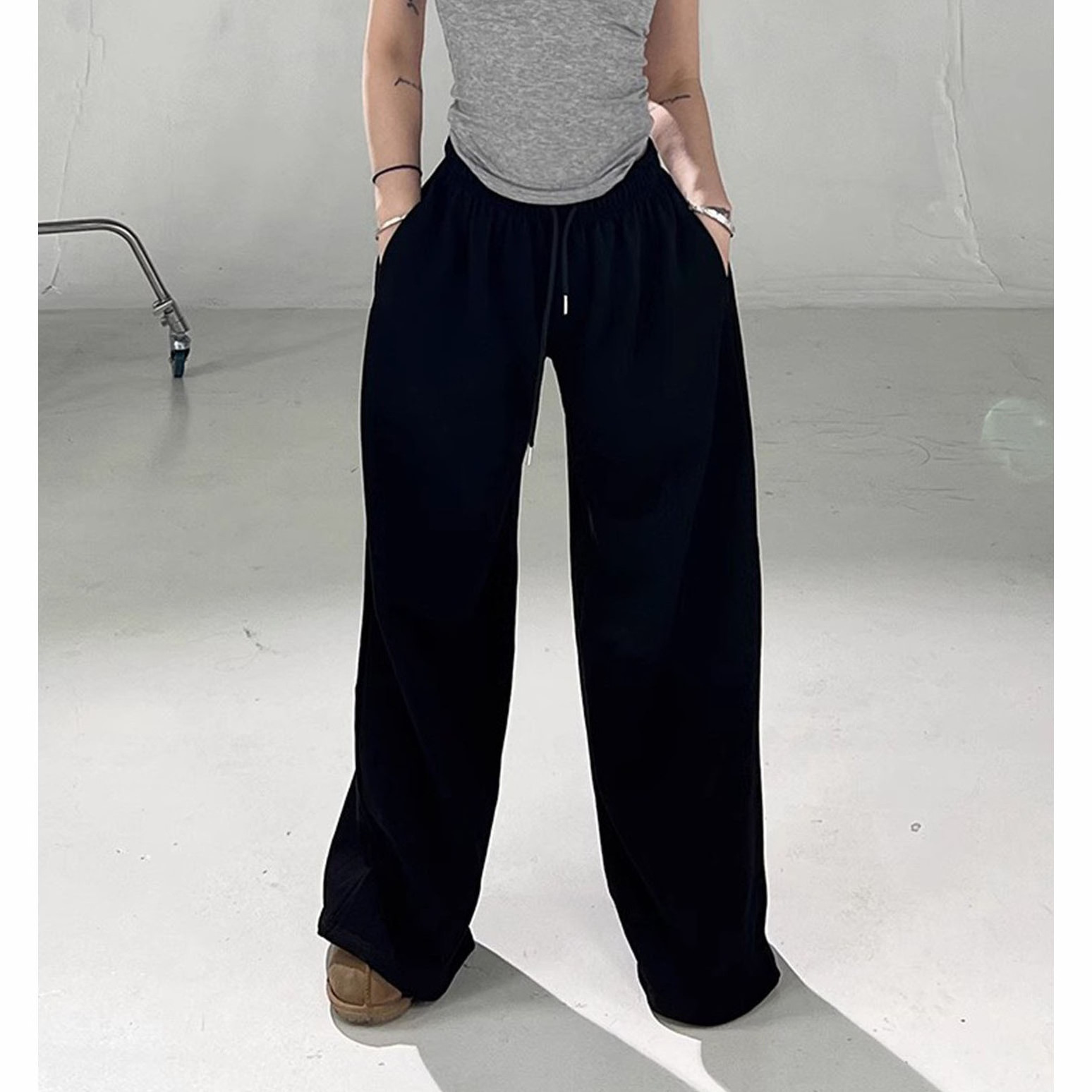 Custom Wholesale Fashion Designer Boot Cut Vintage Jogging Trousers womens Yoga Clothing High Waist Sports Pants