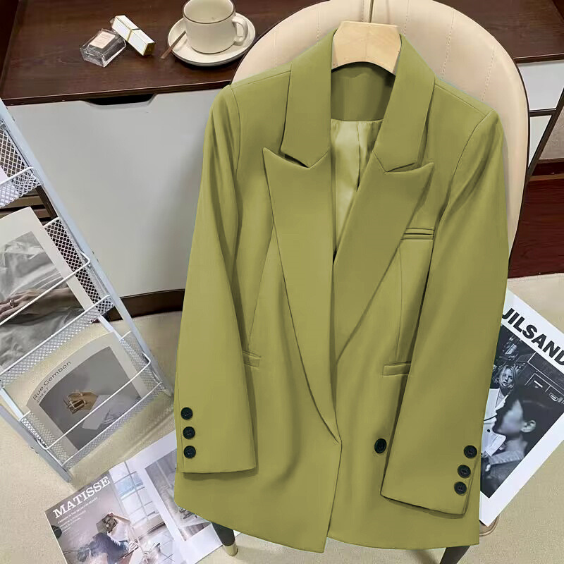 Custom yellow triple breasted ladies, business suit 2020 Office ladies made blazer women Working Suits/