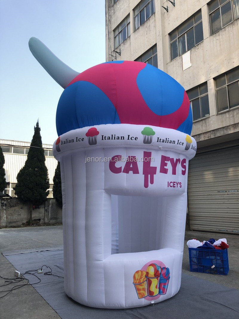 New Design Portable Inflatable Ice Cream Stand Inflatable Booth For Commercial