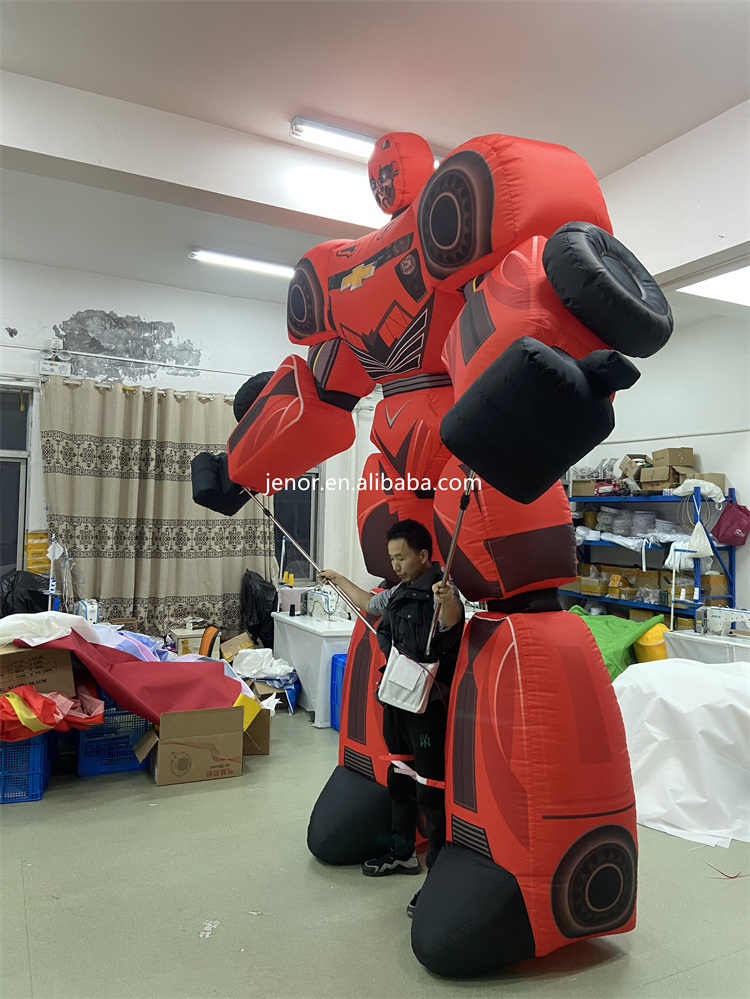 Walking Inflatable Transformer Car Robot Costume for Street Parade Performance